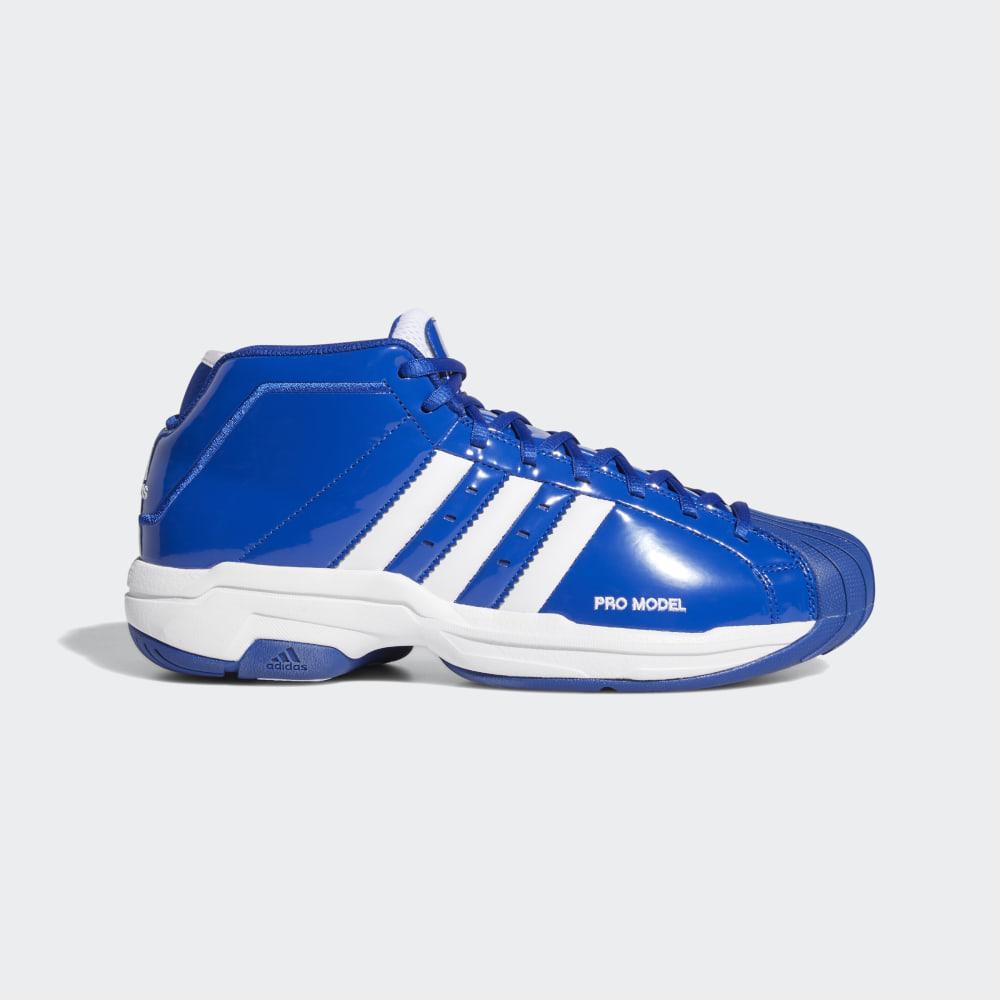 Adidasi Baschet Adidas Pro Model 2G Dama Romania - Albastru Regal/Albi/Albastru Regal EF9820
